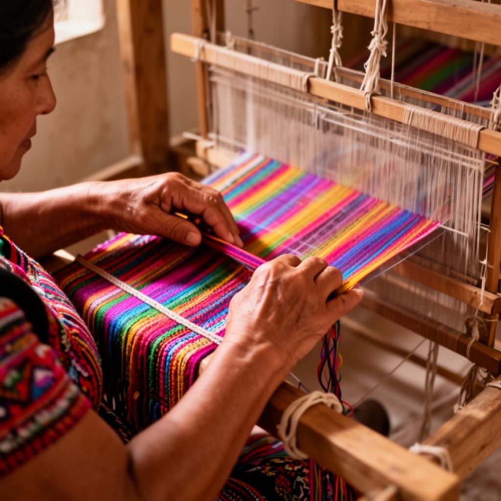 Hands weaving